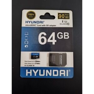 Hyundai 64GB MicroSDXC Card With SD Adapter‎
